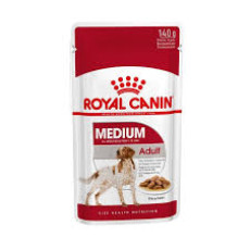 Royal Canin Medium Adult Wet Pouch 12個月大至10歲成犬濕糧包 140g 